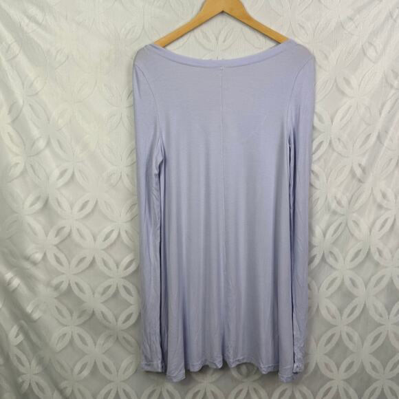 Free People Oversized Thermal Flowy January Long Sleeve Lilac Top Size M NWT - Picture 10 of 10